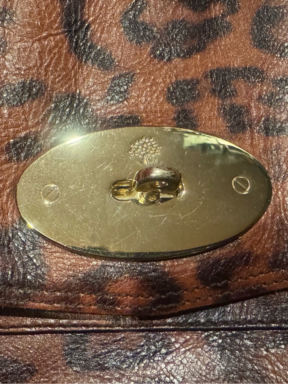 Mulberry Leopard Oak Leather Alexa Bag - Picture 7 of 10